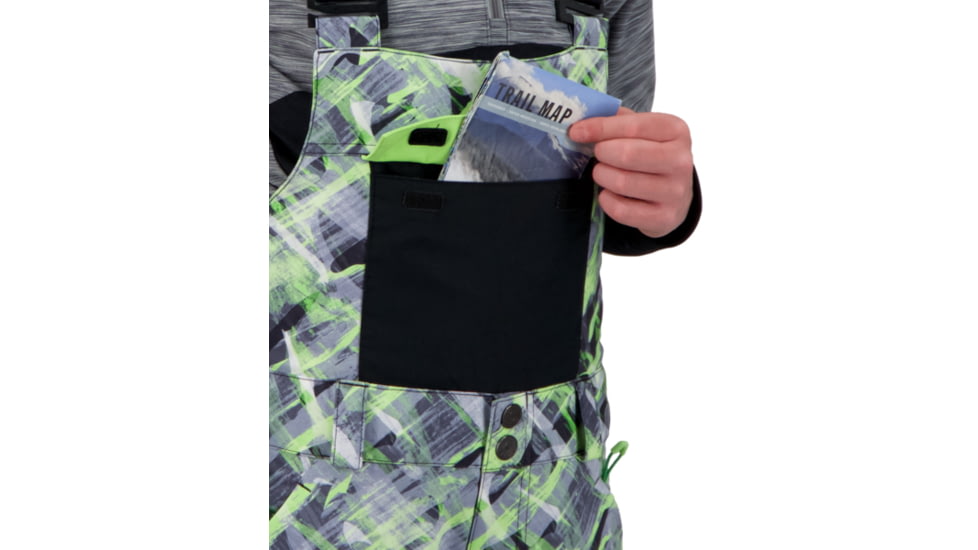 Obermeyer Connor Bib Pant - Boys, Carbon Camo, Extra Large, 45017-21184-XL