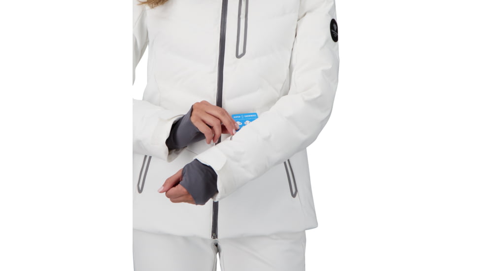 Obermeyer Cosima Down Jacket - Women's, 10 US, White, 11168-16010-10