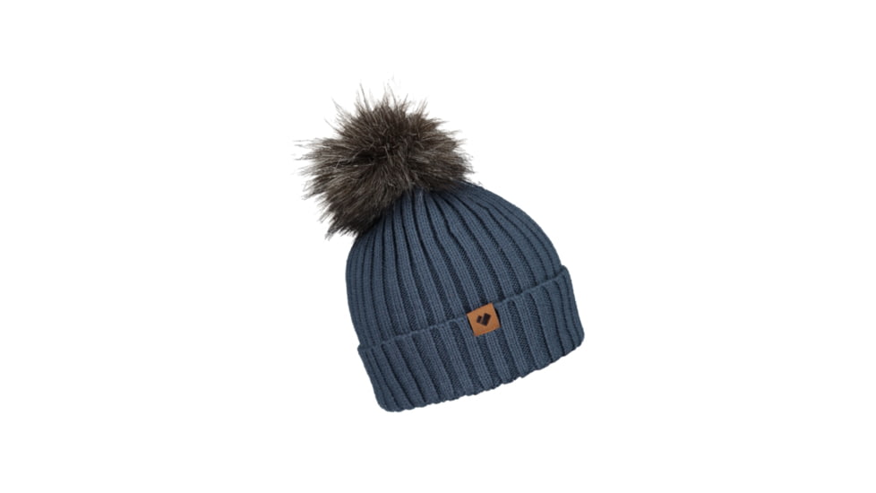 Obermeyer Denver FF Pom Beanie - Womens, Blue Ash, One Size, 18057-21168-ONE SIZE