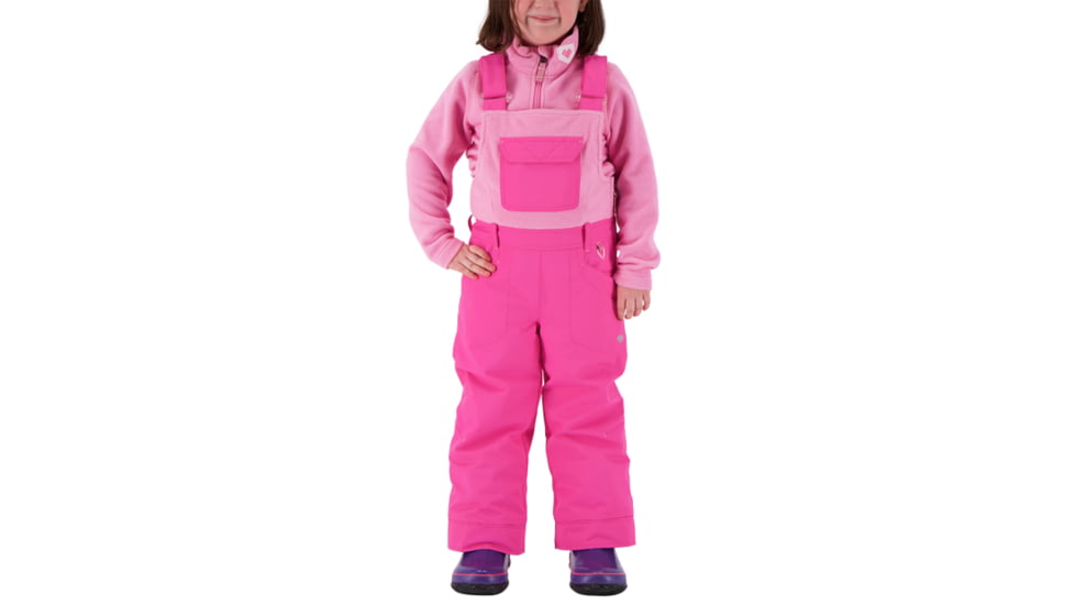 Obermeyer Disco Bib - Girls, Pink Pwr, 6, 55032-20057-6