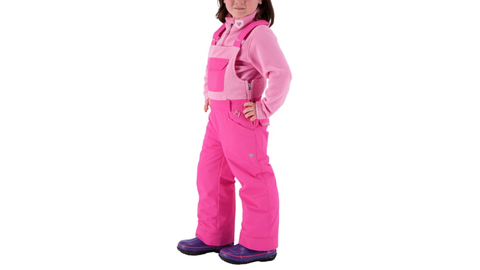 Obermeyer Disco Bib - Girls, Pink Pwr, 6, 55032-20057-6