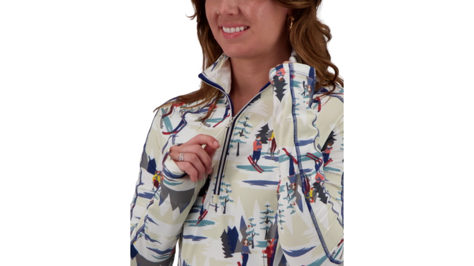 Obermeyer Discover 1/4 Zip Top - Womens, Alpine Time, Extra Small, 19033-21113-XS