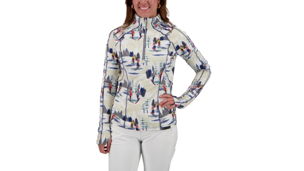 Obermeyer Discover 1/4 Zip Top - Womens, Alpine Time, Extra Small, 19033-21113-XS