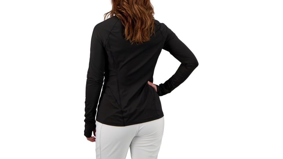 Obermeyer Discover 1/4 Zip Top - Womens, Black, Large, 19033-16009-L