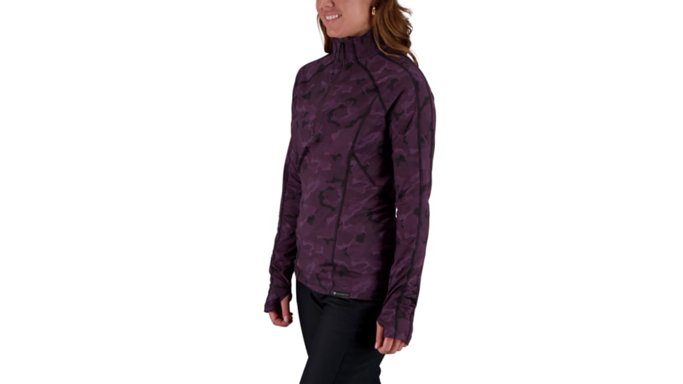 Obermeyer Discover 1/4 Zip Top - Womens, Magnetic Camo, Large, 19033-21158-L