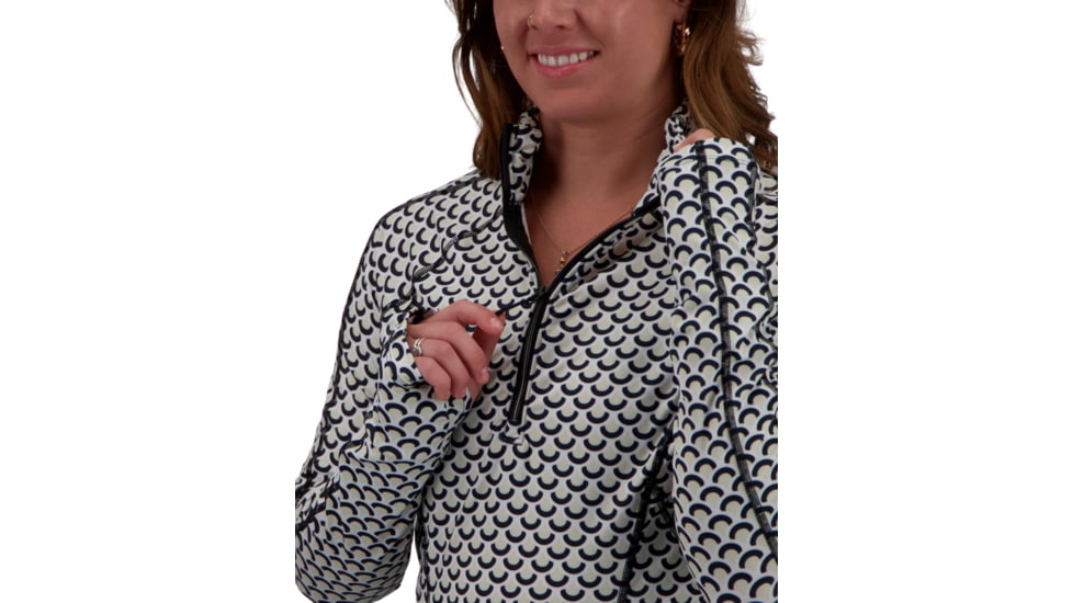 Obermeyer Discover 1/4 Zip Top - Womens, NomeS Geo, Small, 19033-21121-S