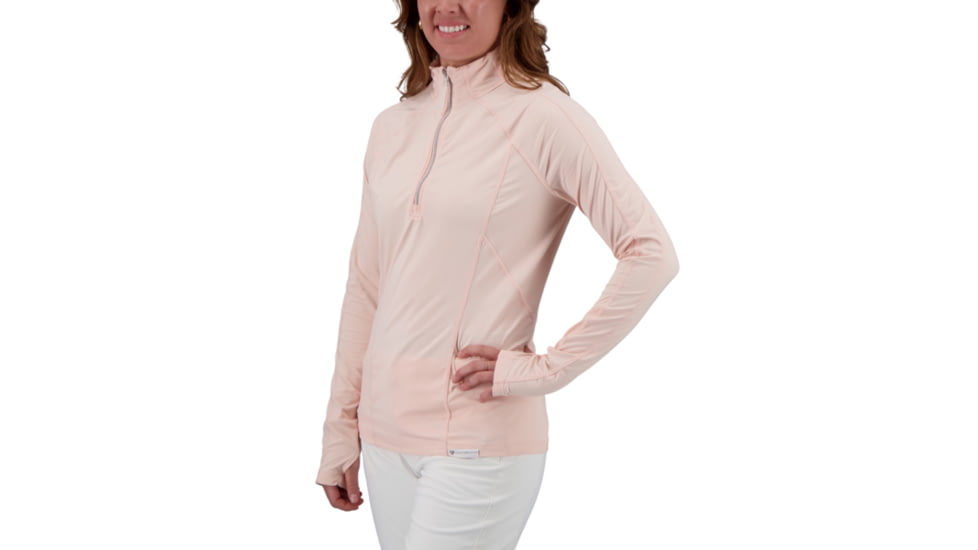 Obermeyer Discover 1/4 Zip Top - Womens, Pink Sand, Small, 19033-21050-S