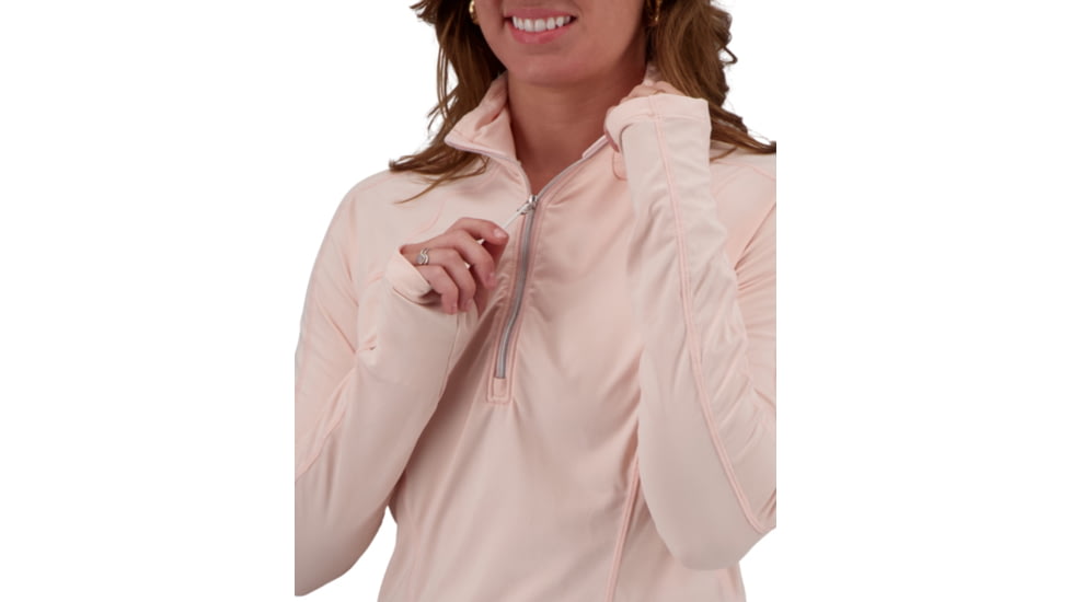 Obermeyer Discover 1/4 Zip Top - Womens, Pink Sand, Small, 19033-21050-S