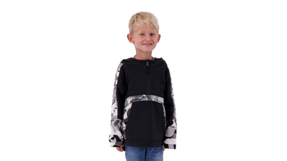 Obermeyer Dyno Fleece Pullover - Boys, Black, Medium, 67023-BLACK-M