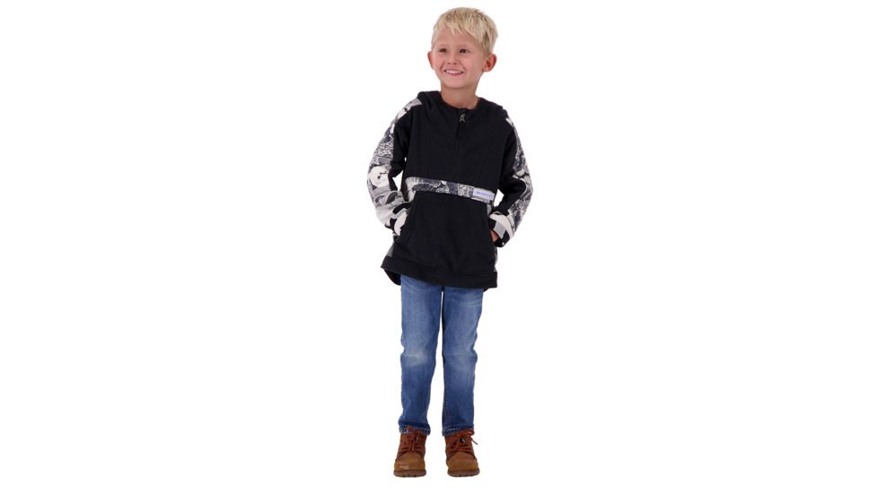 Obermeyer Dyno Fleece Pullover - Boys, Black, Medium, 67023-BLACK-M