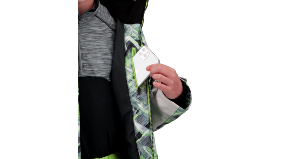 Obermeyer Gage Jacket - Boys, Carbon Camo, Small, 41071-21184-S