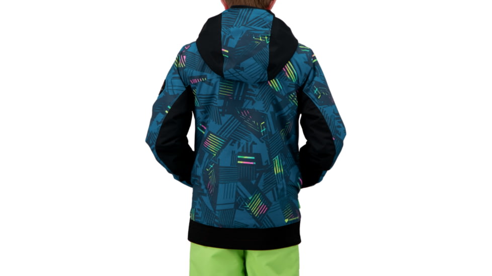 Obermeyer Gage Jacket - Boys, Radio Waves, Large, 41071-21170-L