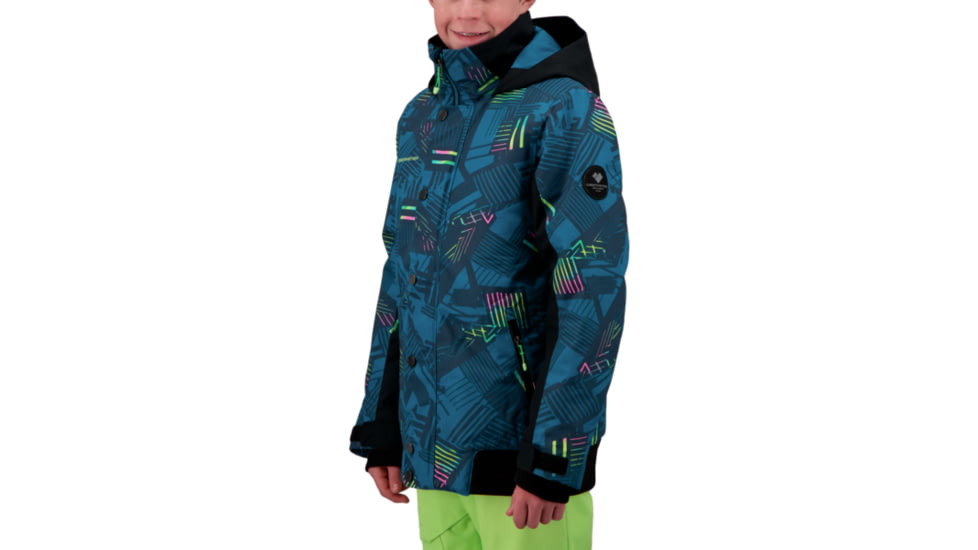 Obermeyer Gage Jacket - Boys, Radio Waves, Large, 41071-21170-L