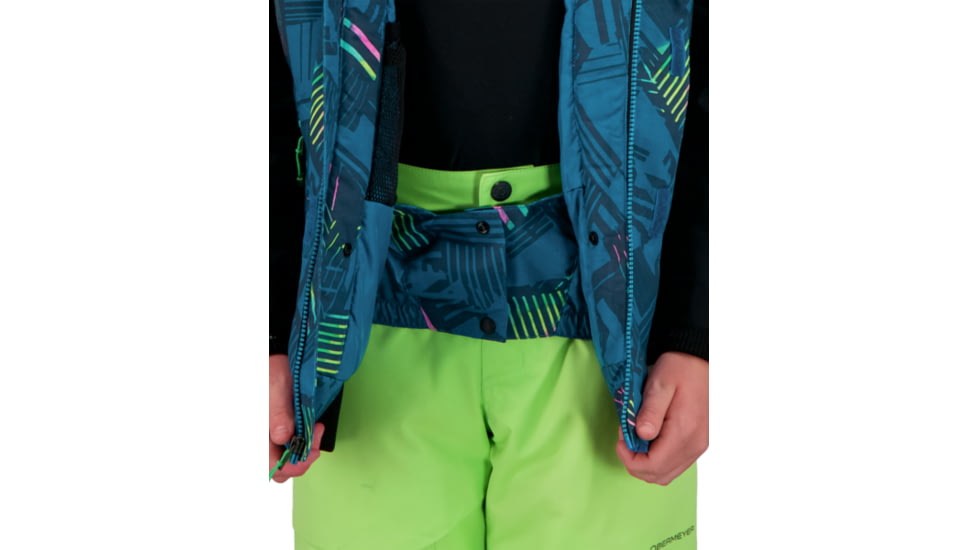 Obermeyer Gage Jacket - Boys, Radio Waves, Large, 41071-21170-L