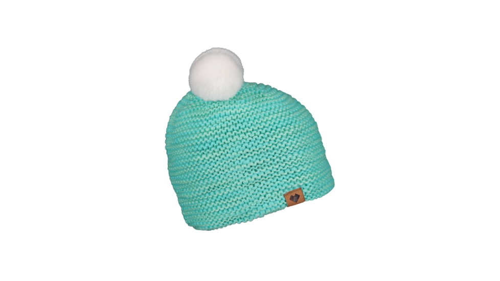 Obermeyer Glen FF Pom-Pom Beanie, Baby Blues, One Size, 78045-21062-ONE SIZE
