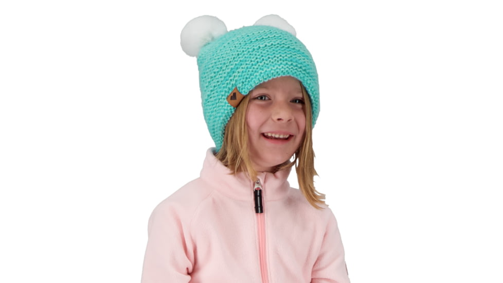 Obermeyer Glen FF Pom-Pom Beanie, Baby Blues, One Size, 78045-21062-ONE SIZE