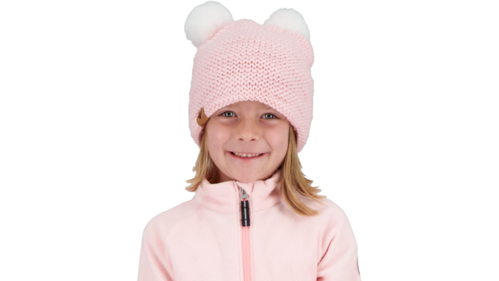 Obermeyer Glen FF Pom-Pom Beanie, Pinklight, One Size, 78045-21052-ONE SIZE