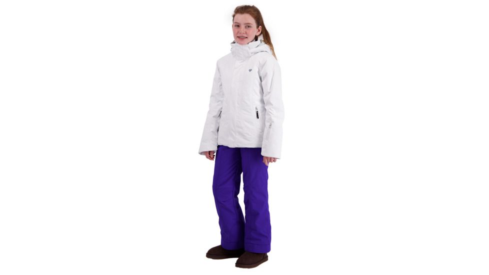 Obermeyer Haana Jacket - Girls, White, Small, 31052-WHITE-S