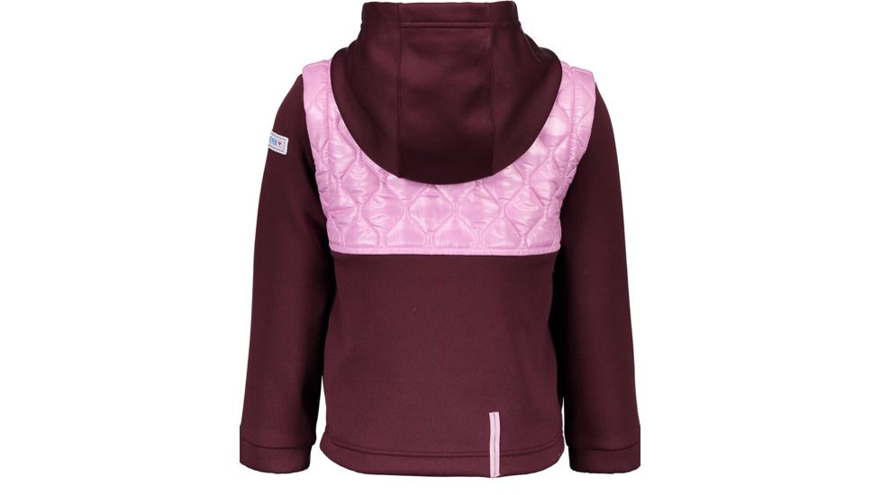 Obermeyer Hayden Hybrid Fleece Jacket - Kids, Drop The Beet, Large, 77024-DROP THE BEET-L