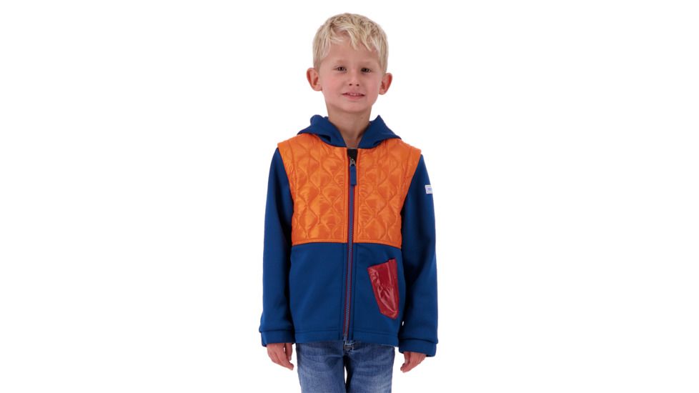 Obermeyer Hayden Hybrid Fleece Jacket - Kids, Passport, Large, 77024-PASSPORT-L