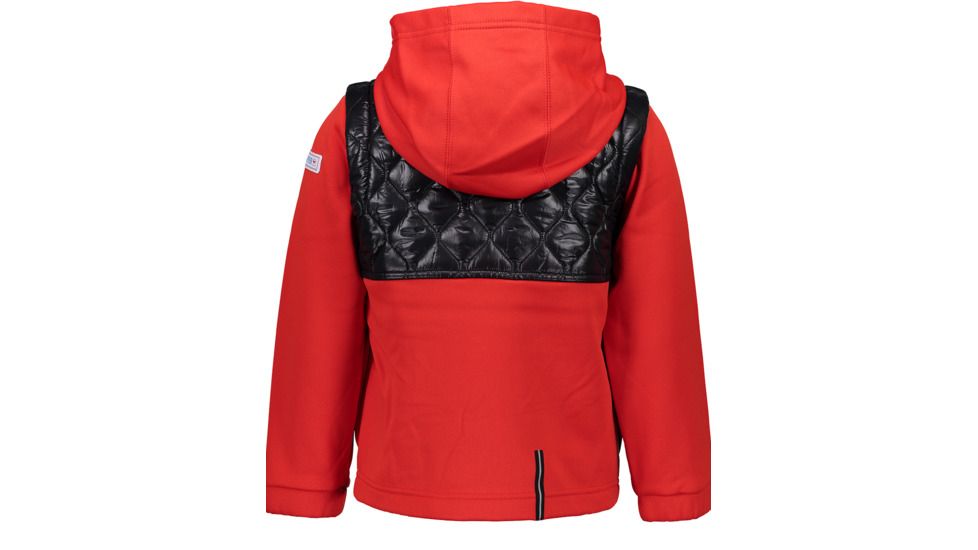 Obermeyer Hayden Hybrid Fleece Jacket - Kids, Red, Large, 77024-RED-L