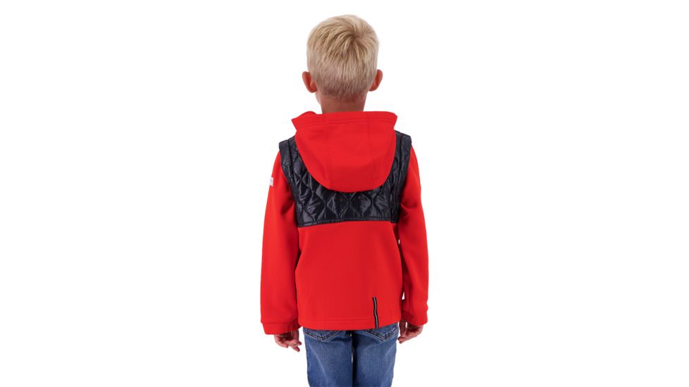 Obermeyer Hayden Hybrid Fleece Jacket - Kids, Red, Large, 77024-RED-L