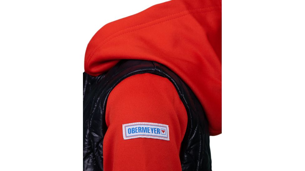Obermeyer Hayden Hybrid Fleece Jacket - Kids, Red, Large, 77024-RED-L