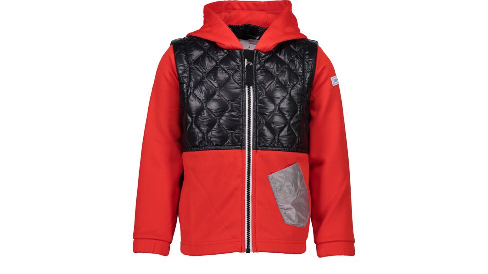 Obermeyer Hayden Hybrid Fleece Jacket - Kids, Red, Large, 77024-RED-L