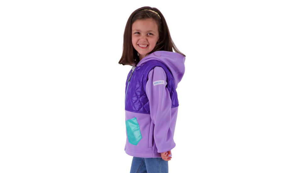 Obermeyer Hayden Hybrid Fleece Jacket - Kids, Va-Va Violet, Small, 77024-VA-VA VIOLET-S