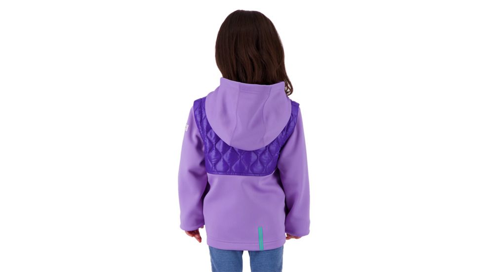Obermeyer Hayden Hybrid Fleece Jacket - Kids, Va-Va Violet, Small, 77024-VA-VA VIOLET-S