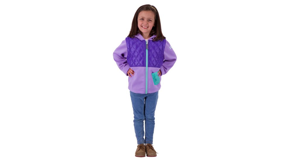 Obermeyer Hayden Hybrid Fleece Jacket - Kids, Va-Va Violet, Small, 77024-VA-VA VIOLET-S