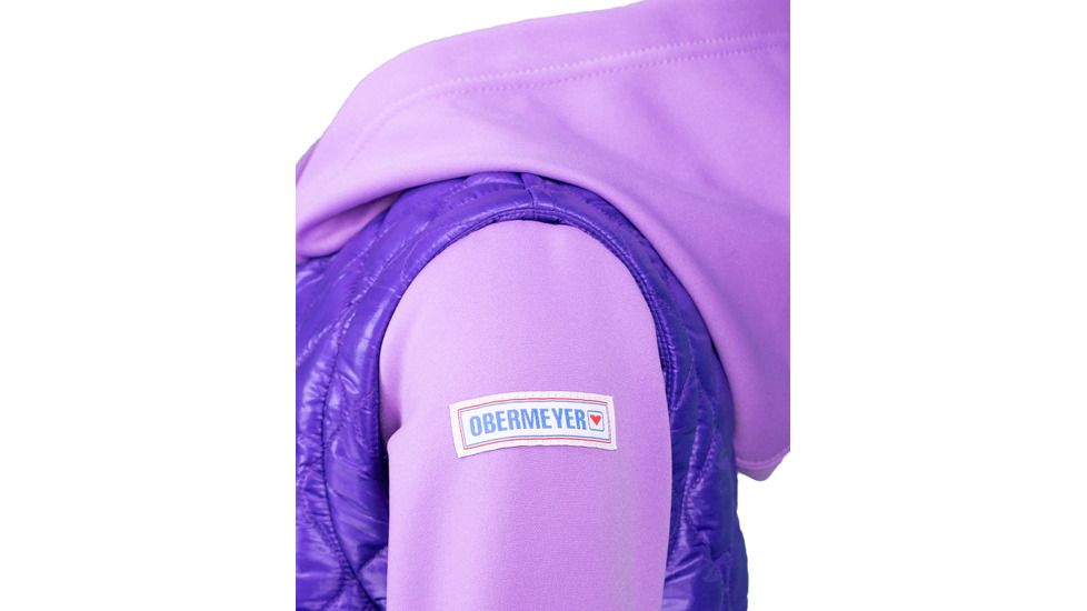 Obermeyer Hayden Hybrid Fleece Jacket - Kids, Va-Va Violet, Small, 77024-VA-VA VIOLET-S