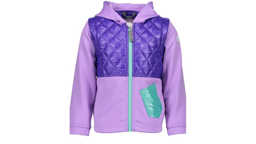 Obermeyer Hayden Hybrid Fleece Jacket - Kids, Va-Va Violet, Small, 77024-VA-VA VIOLET-S