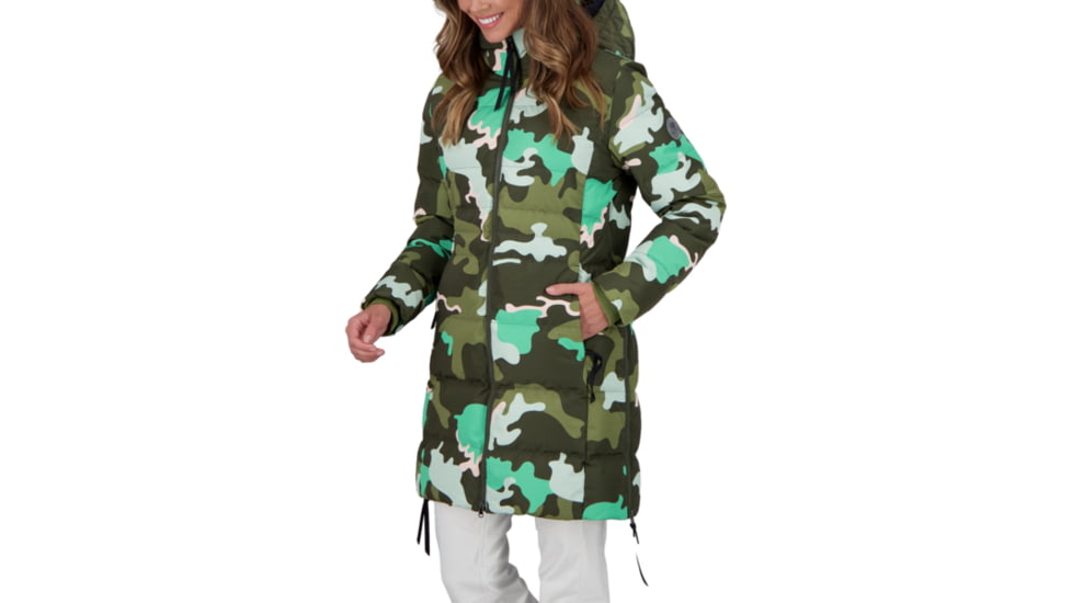 Obermeyer Hemera Down Parka - Womens, Jasmint Camo, 14, 11180-21129-14