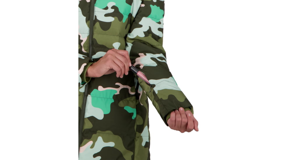 Obermeyer Hemera Down Parka - Womens, Jasmint Camo, 14, 11180-21129-14