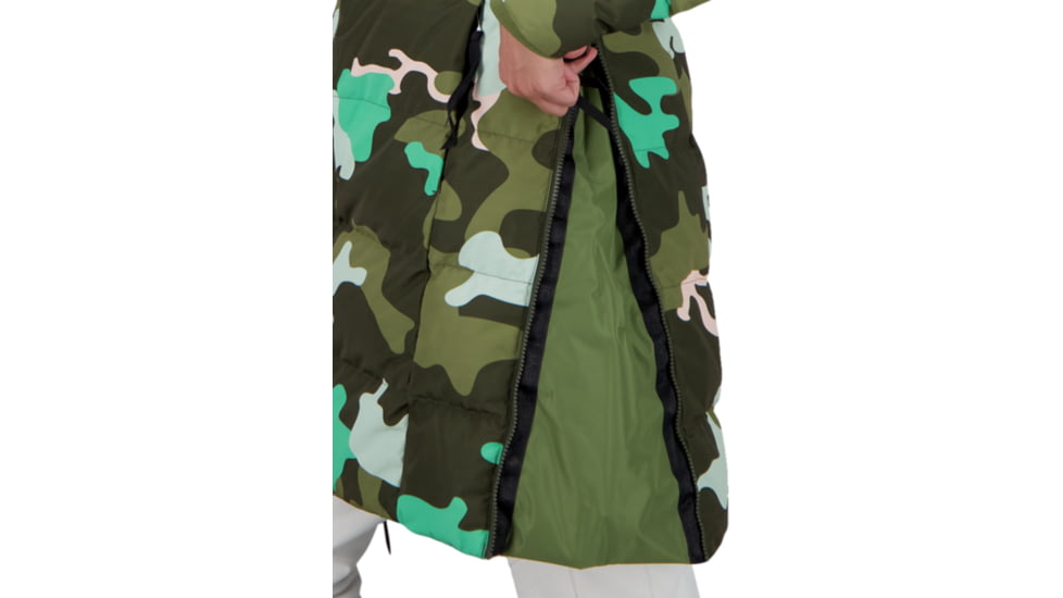 Obermeyer Hemera Down Parka - Womens, Jasmint Camo, 14, 11180-21129-14