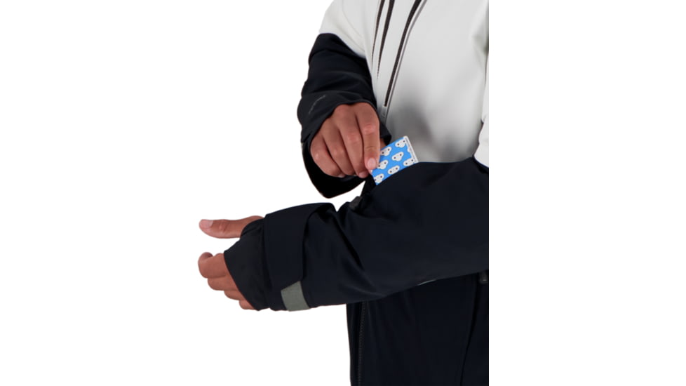 Obermeyer Iba Down Hybrid Jacket - Mens, Black, Small, 21041-16009-S