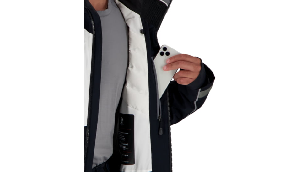 Obermeyer Iba Down Hybrid Jacket - Mens, Black, Small, 21041-16009-S