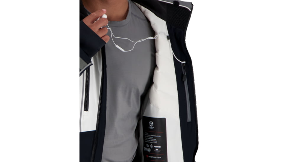 Obermeyer Iba Down Hybrid Jacket - Mens, Black, Small, 21041-16009-S