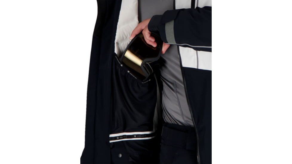 Obermeyer Iba Down Hybrid Jacket - Mens, Black, Small, 21041-16009-S