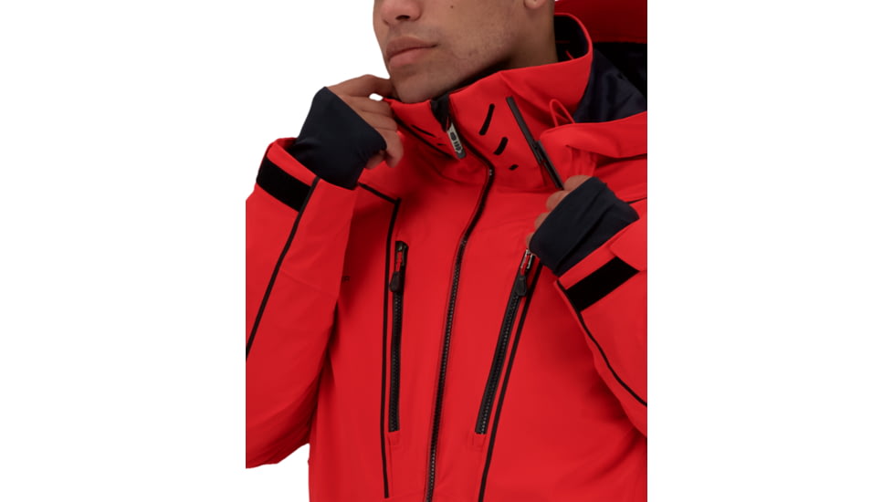 Obermeyer Iba Down Hybrid Jacket - Mens, Brakelight, Large, 21041-19042-L