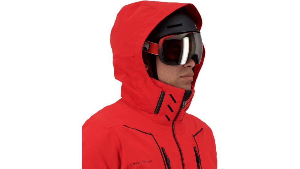 Obermeyer Iba Down Hybrid Jacket - Mens, Brakelight, Large, 21041-19042-L