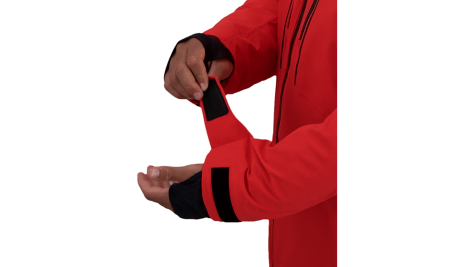 Obermeyer Iba Down Hybrid Jacket - Mens, Brakelight, Large, 21041-19042-L