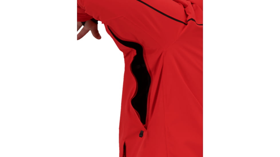 Obermeyer Iba Down Hybrid Jacket - Mens, Brakelight, Large, 21041-19042-L