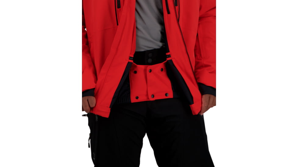 Obermeyer Iba Down Hybrid Jacket - Mens, Brakelight, Large, 21041-19042-L