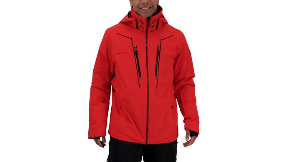 Obermeyer Iba Down Hybrid Jacket - Mens, Brakelight, Large, 21041-19042-L