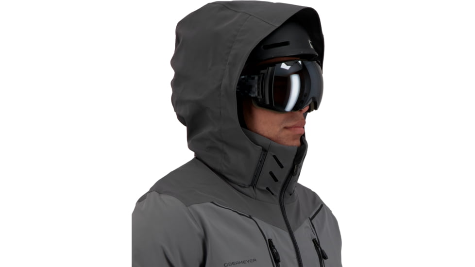 Obermeyer Iba Down Hybrid Jacket - Mens, Coal, Extra Large, 21041-20004-XL