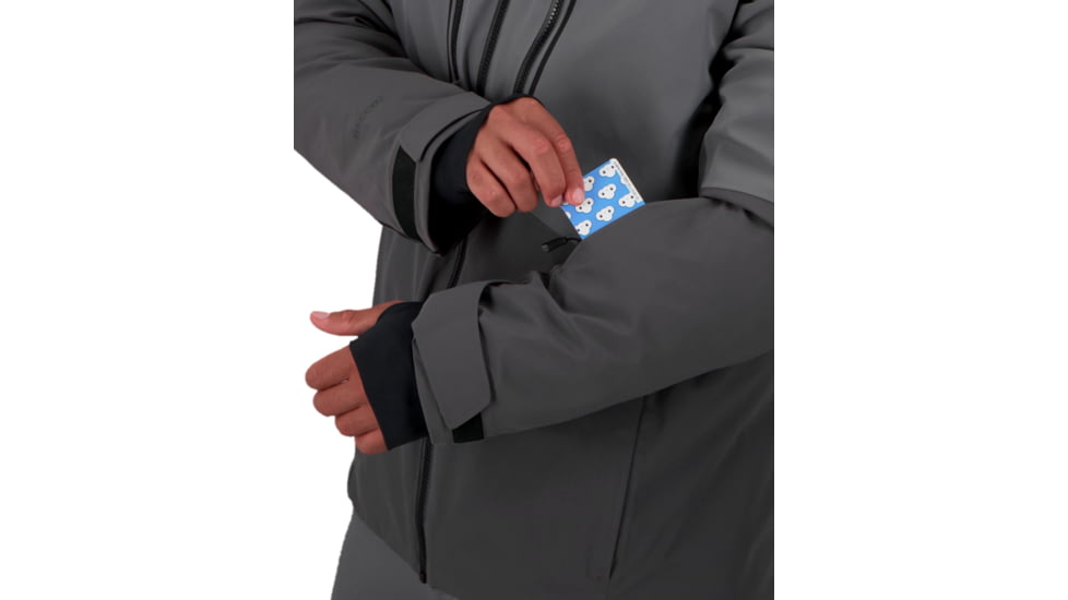 Obermeyer Iba Down Hybrid Jacket - Mens, Coal, Extra Large, 21041-20004-XL