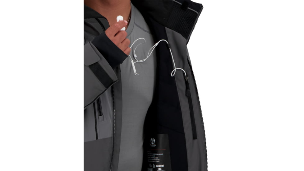 Obermeyer Iba Down Hybrid Jacket - Mens, Coal, Extra Large, 21041-20004-XL