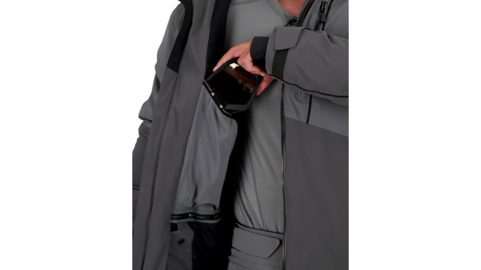 Obermeyer Iba Down Hybrid Jacket - Mens, Coal, Extra Large, 21041-20004-XL